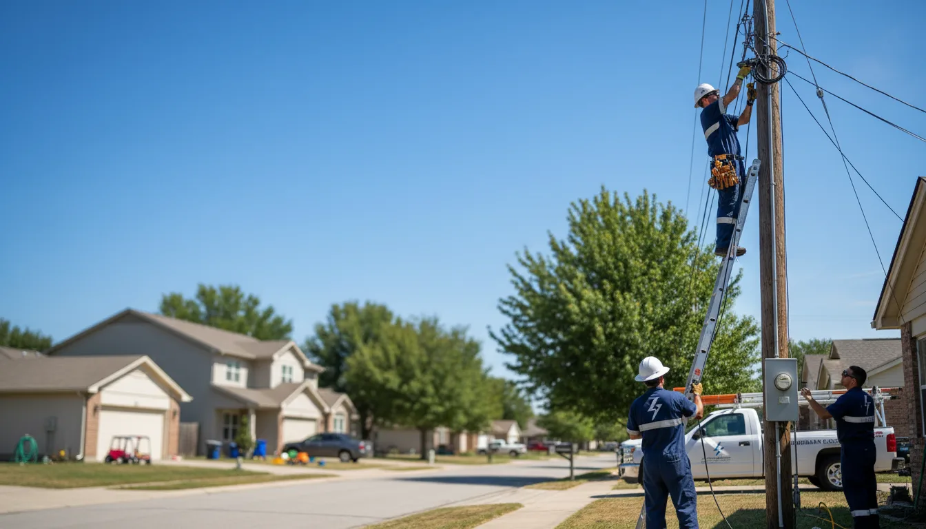 Residential electrician providing installation services in Minersville, UT